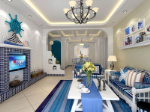 De estilo mediterrneo decoracin saln modelo 3d