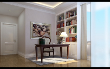 Estilo moderno minimalista estudio modelo 3d