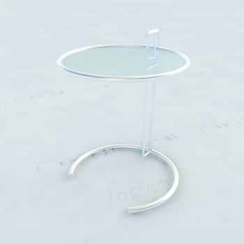 Top mesas modelo 3D de cristal redondo