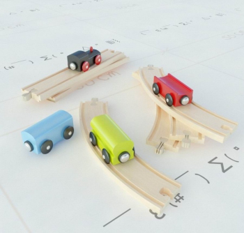 Pistas 3d tren de juguete modelo
