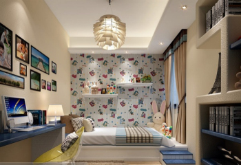 Lleno de habitacin modelo 3D de los niños juguetones