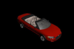 Deportes rojo modelo 3D del coche