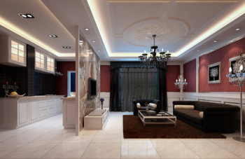 Sala de estar elegante modelo 3d
