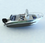 Modelo de barco en 3D