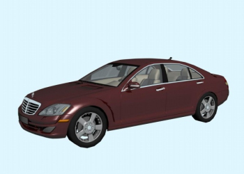 Modelos rojo oscuro 3d Mercedes