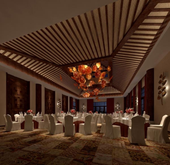 Hotel saln de banquetes en 3D