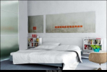 Modelos 3d dormitorio simple