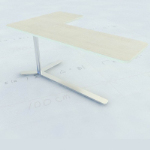 Personalizada mesa de madera modelo 3D