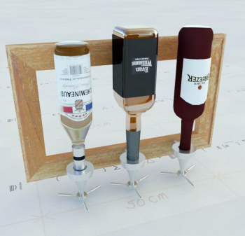 Estantes del vino del metal modelo 3D