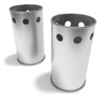 Basura de acero inoxidable puede 3d modelos