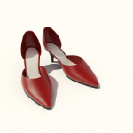 Zapato de tacn alto en 3D