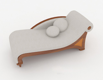 Personality simple recliner 3d model