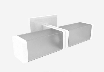 Moderno gris simple modelo 3d de la lmpara de pared