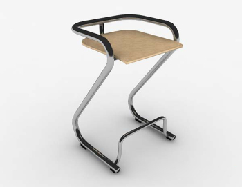 Moderna silla de metal simple sillas 3d modelo