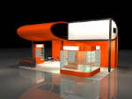 Naranja creativa Hall Modelo 3d