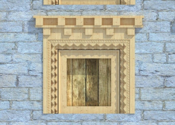 Ventana tibetana modelo 3D