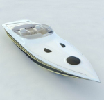 punta del yate modelo 3d