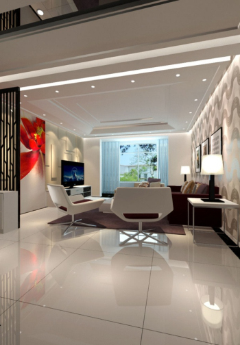 estilo moderno saln modelo 3d