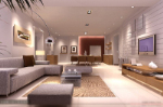 modelos 3D estilo sala de estar moderna