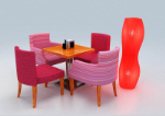 sof caf ocasional modelo 3D