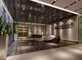 la recepcin de la empresa Hall Modelo 3d
