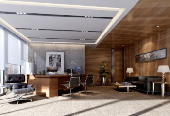 estilo moderno modelo de oficina de negocios 3d
