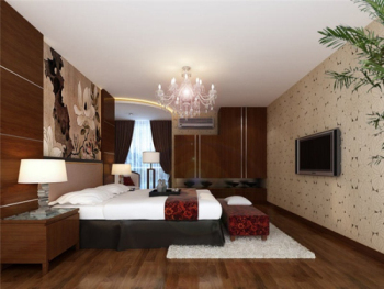 Modelo de espacio de la manera 3D dormitorio