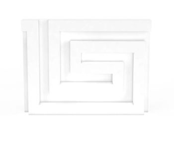 modelo de componentes yeso blanco
