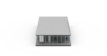modelo de edificio gris