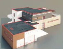 Plaza de los edificios / Arquitectura Modelo-35