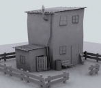 al aire libre de arquitectura al aire libre Escena 3 ---