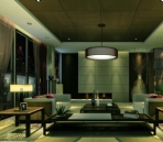 Un modelo de vivienda sala modelo