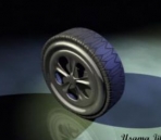 Modelo de coche rueda de neumticos