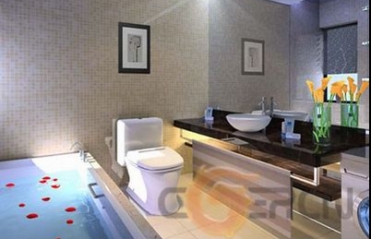 Baño de diseño minimalista