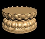 Modelo 3D de la flor de loto budista Block 5