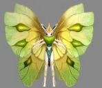 Modelo 3D de la mariposa Asistente de