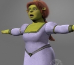 Shrek Fiona en el modelo de