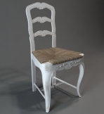 Modelo 3D de una silla de estilo europeo