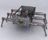 Spider-robot en forma de modelos en 3D de