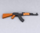 De fabricacin sovitica AK-47 rifle de asalto Modelo 3D
