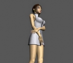 Con un modelo 3D del esqueleto femenino (formato max)