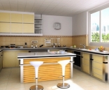 Country-cocina de estilo (con mapa)