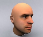 Modelo de hombre que es cabeza