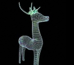 Ornamento de Navidad - un ciervo sika pequeños modelos en 3D de