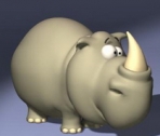 Rhino 3D Cartoon modelo de