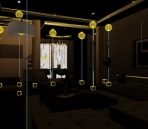 Sala de estar comn de modelos 3D