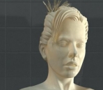 Busto de modelo de cuerpo femenino