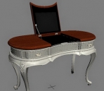 Modelo 3D de estilo europeo de tocador